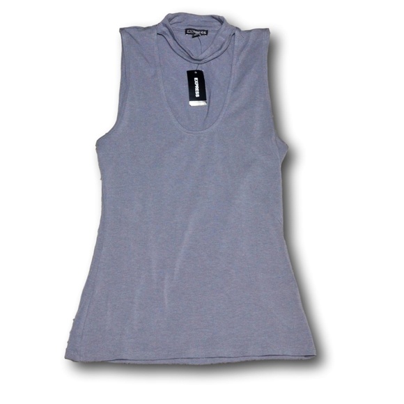 Express Tops - NWT Womens Express Cut-Out Choker Tank